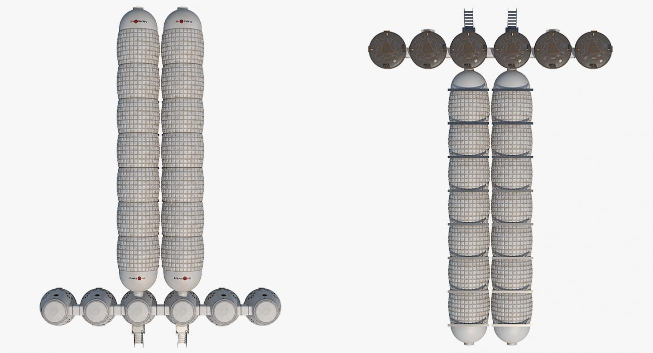 3D model Mars One Colony