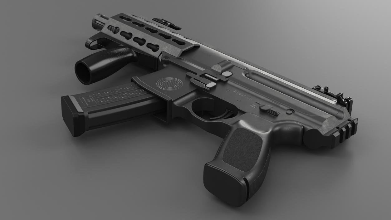 Mini Submachine Gun SMG SIG SAUER MPX 3D