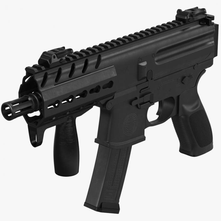 Mini Submachine Gun SMG SIG SAUER MPX 3D