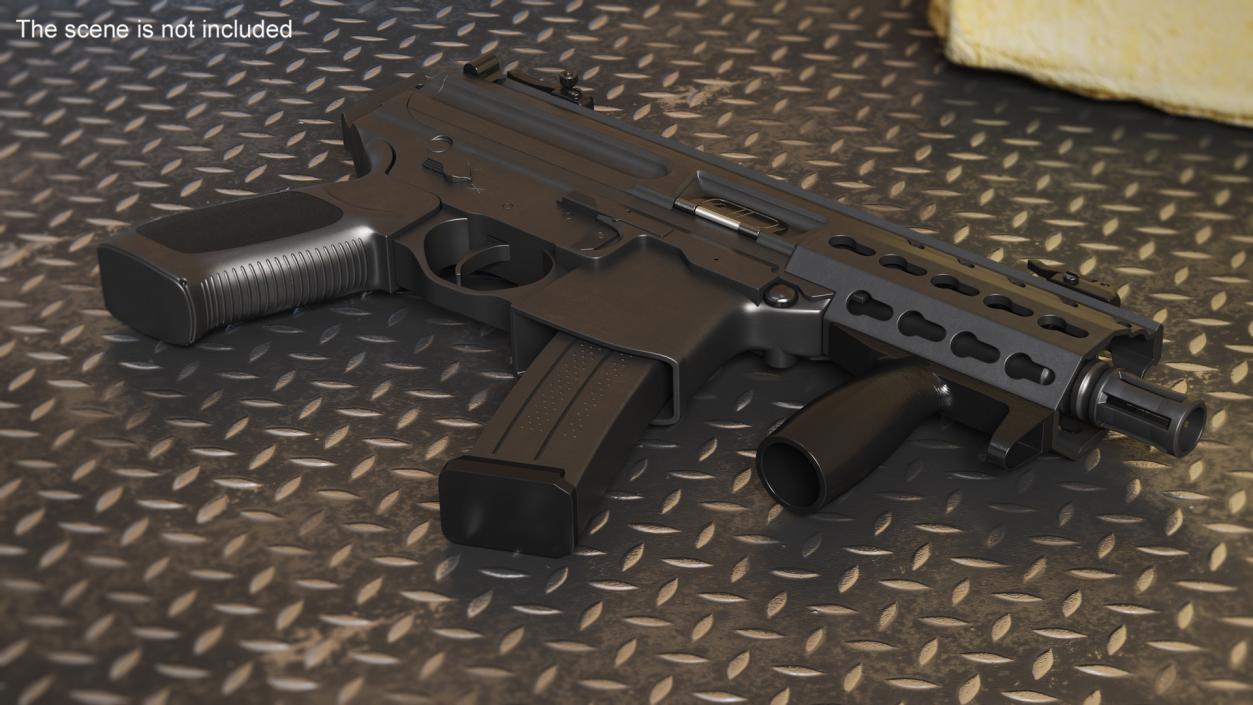 Mini Submachine Gun SMG SIG SAUER MPX 3D