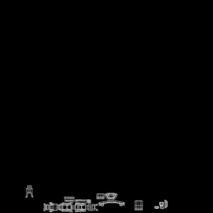 Mini Submachine Gun SMG SIG SAUER MPX 3D