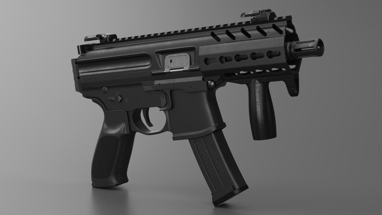 Mini Submachine Gun SMG SIG SAUER MPX 3D