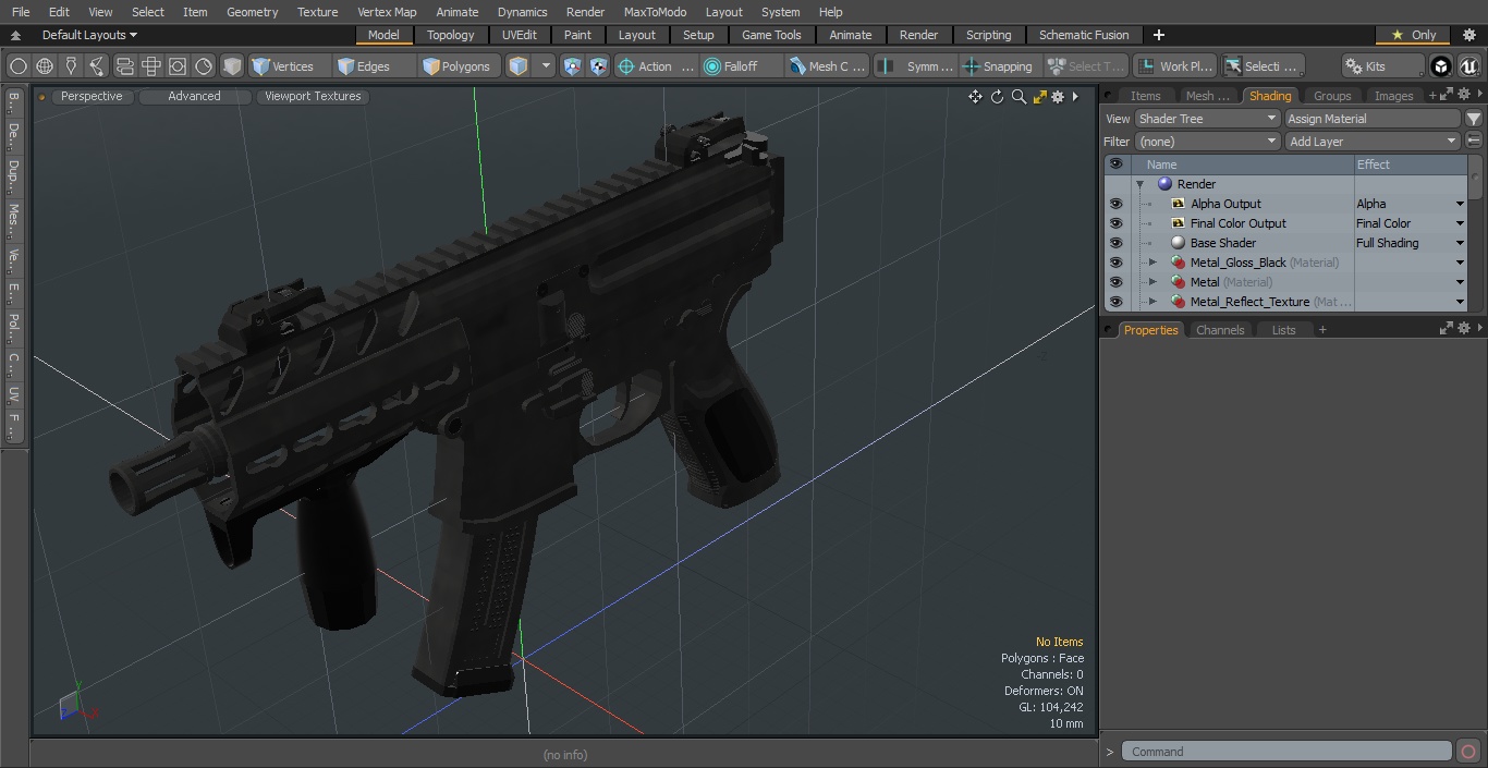 Mini Submachine Gun SMG SIG SAUER MPX 3D