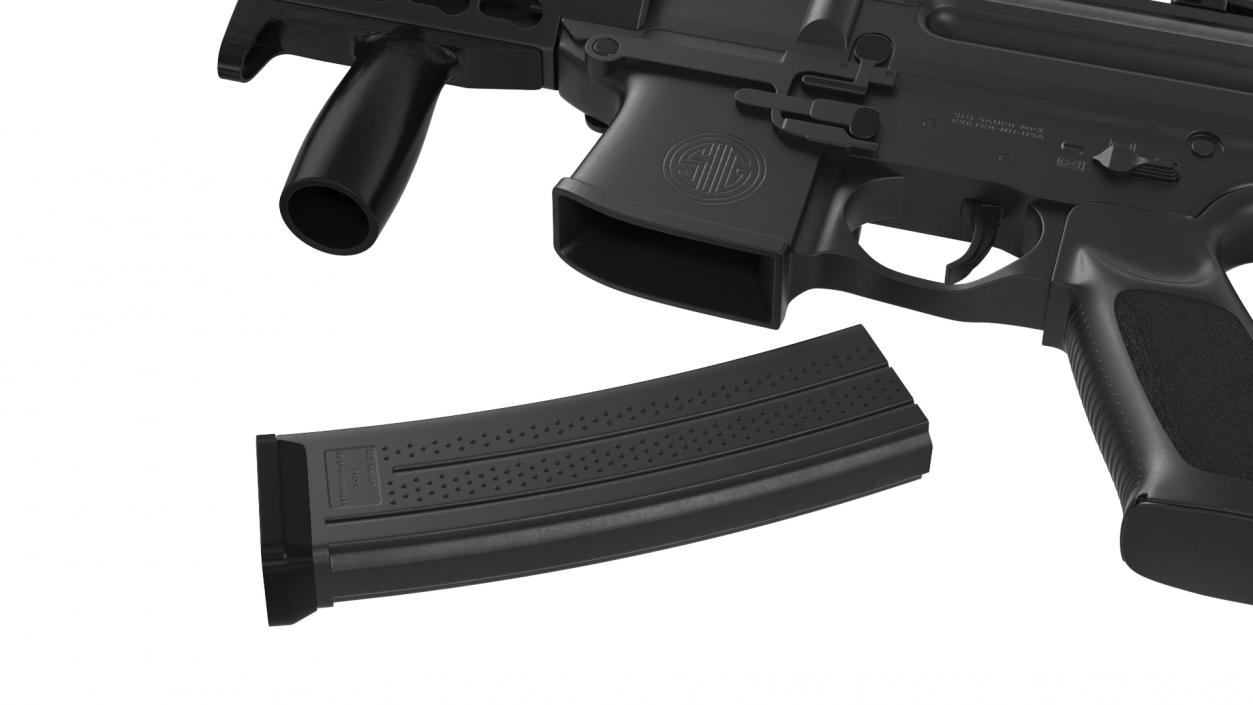 Mini Submachine Gun SMG SIG SAUER MPX 3D