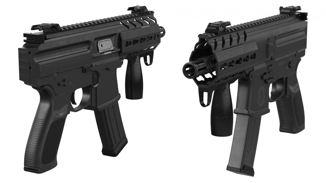 Mini Submachine Gun SMG SIG SAUER MPX 3D