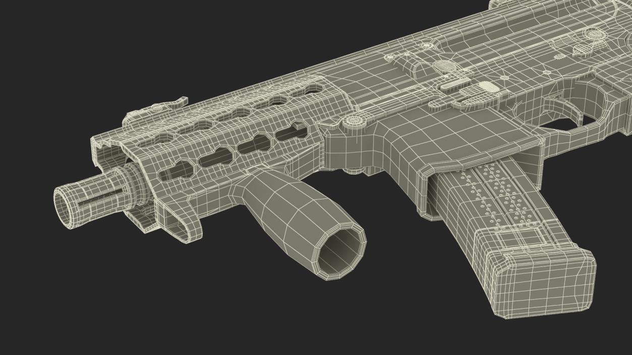 Mini Submachine Gun SMG SIG SAUER MPX 3D