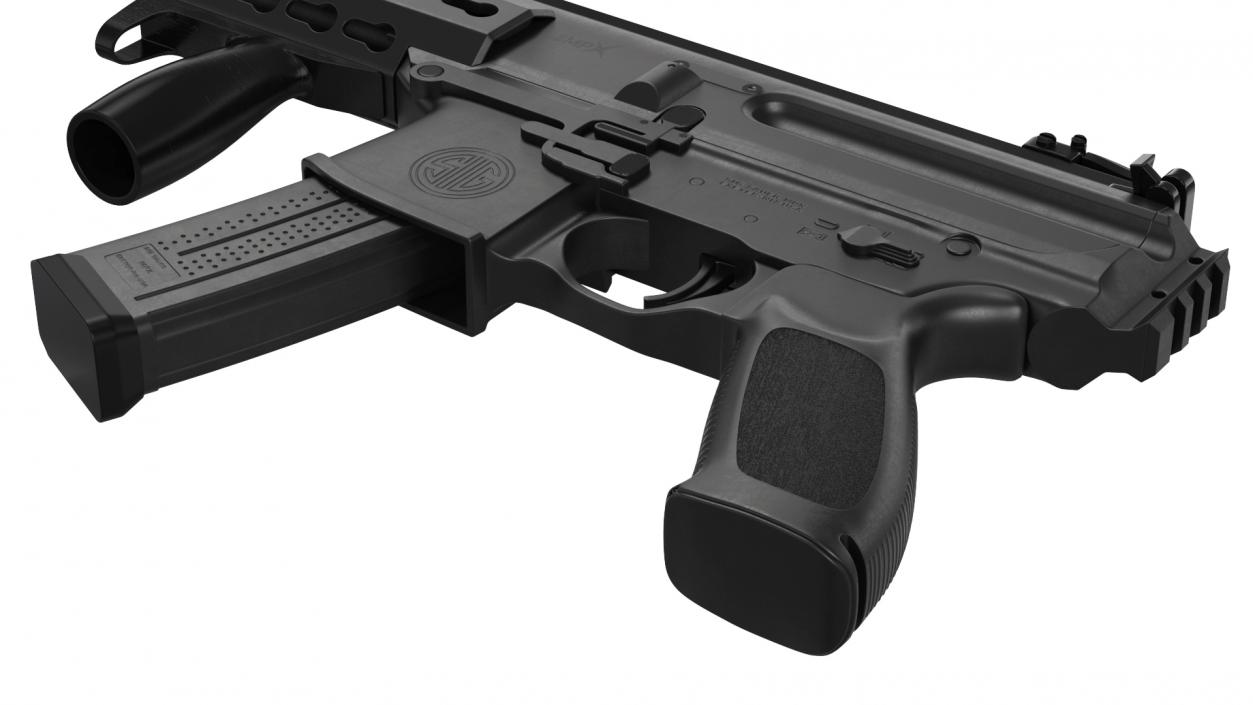 Mini Submachine Gun SMG SIG SAUER MPX 3D