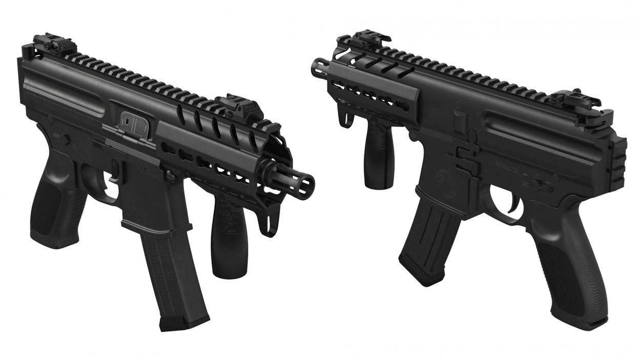 Mini Submachine Gun SMG SIG SAUER MPX 3D