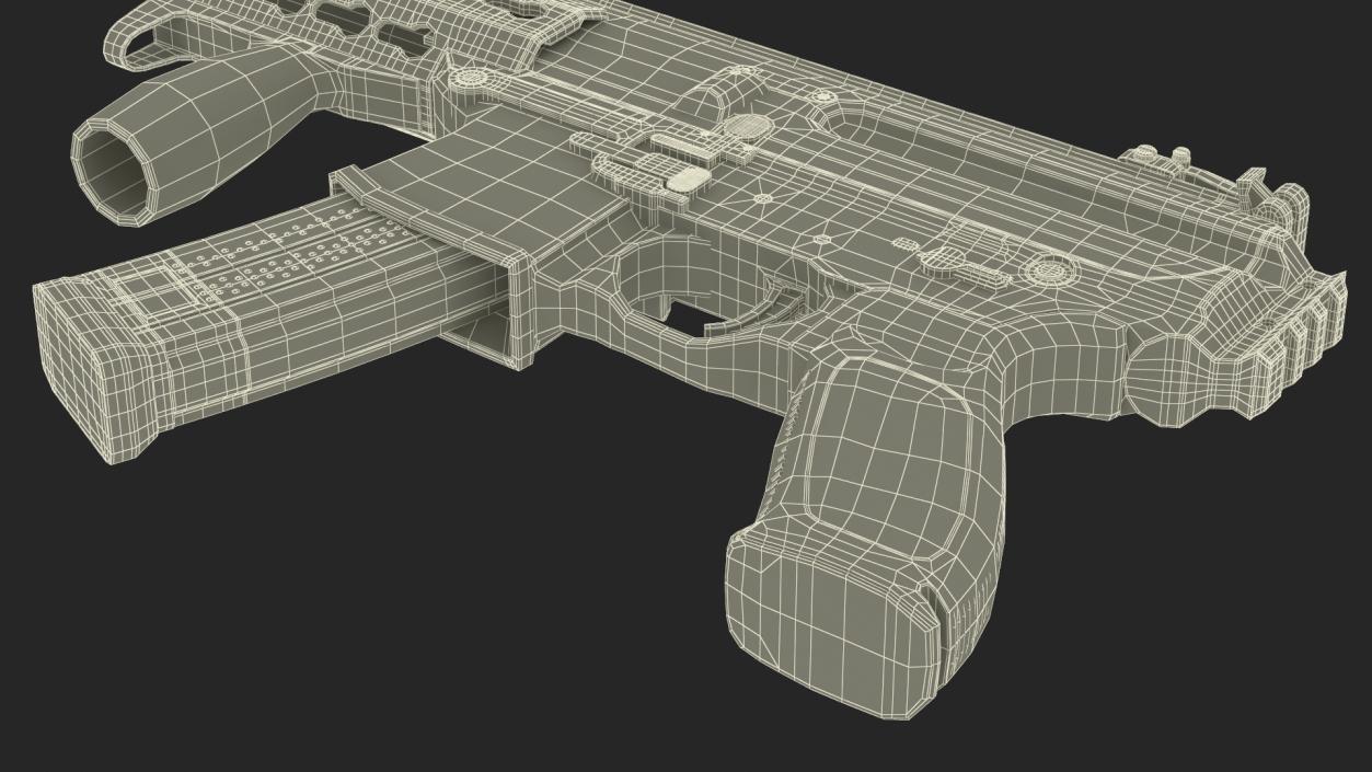 Mini Submachine Gun SMG SIG SAUER MPX 3D