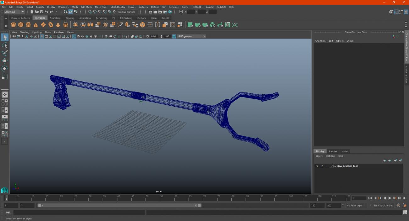 Claw Grabber Tool 3D