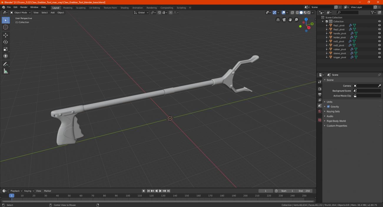 Claw Grabber Tool 3D