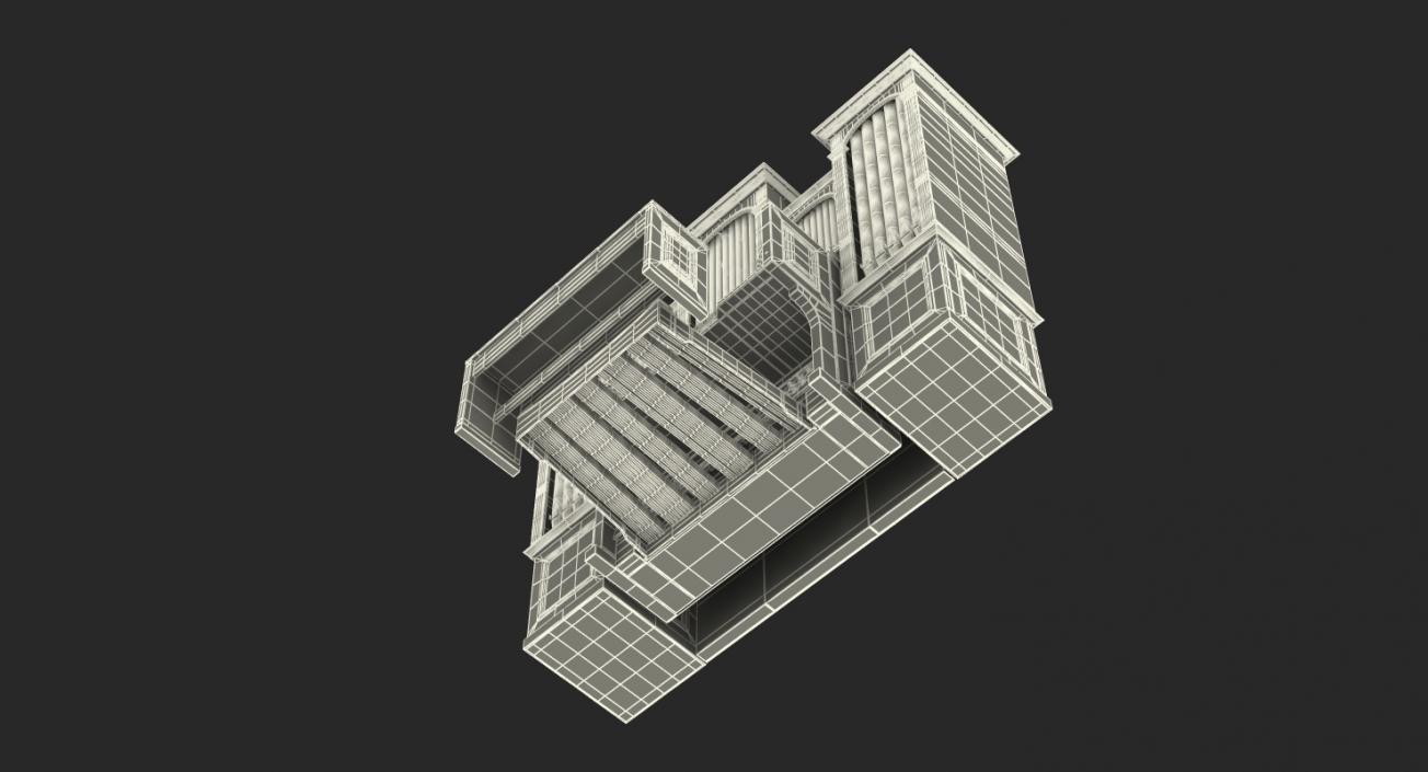 Church Pipe Organ 3D