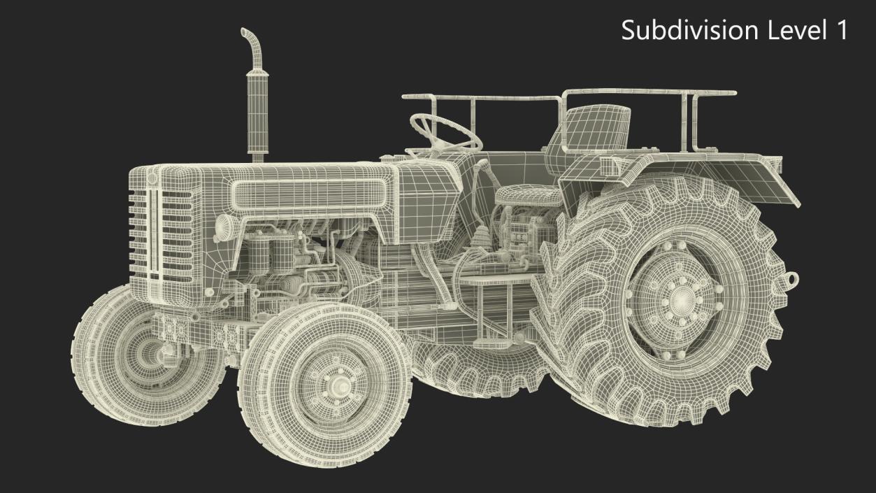 3D Mahindra 595DI Turbomax Tractor