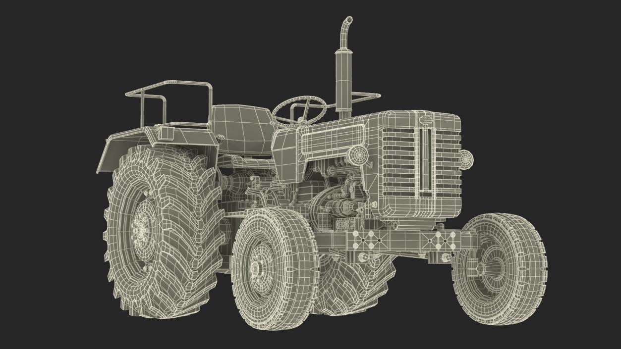 3D Mahindra 595DI Turbomax Tractor