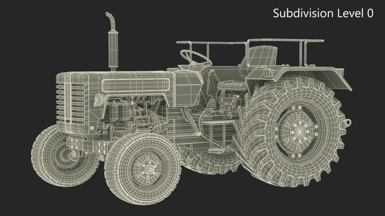 3D Mahindra 595DI Turbomax Tractor