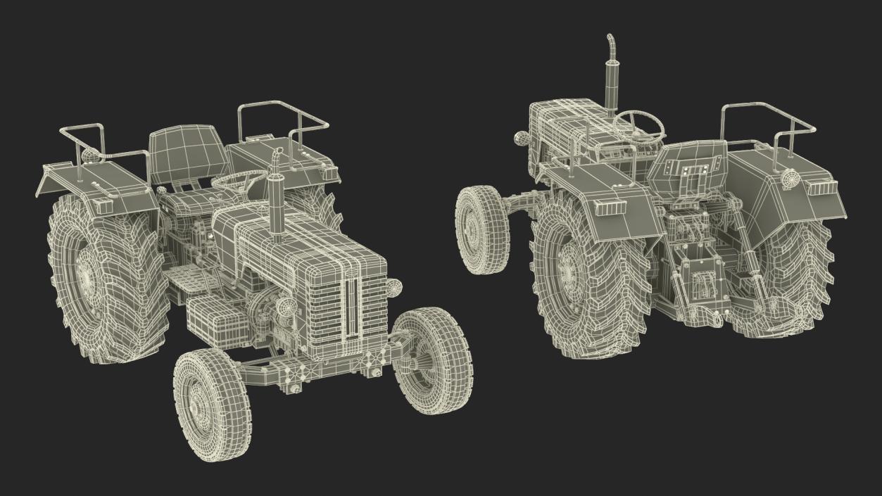 3D Mahindra 595DI Turbomax Tractor