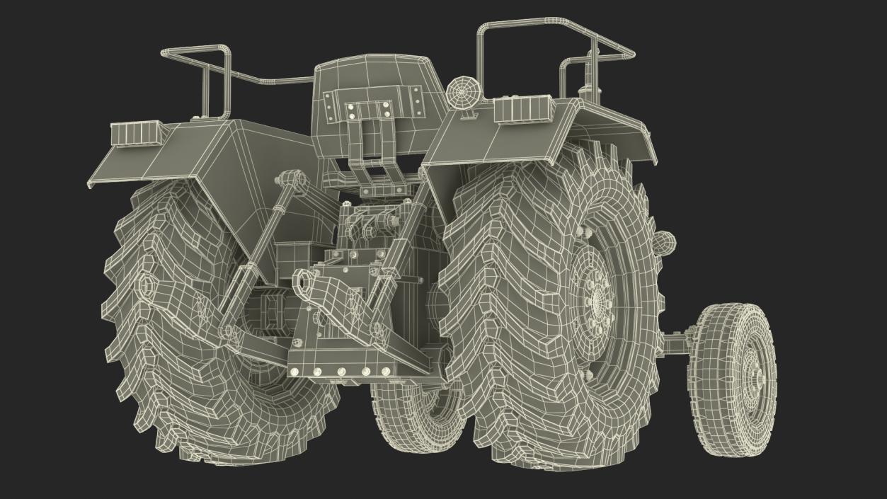 3D Mahindra 595DI Turbomax Tractor