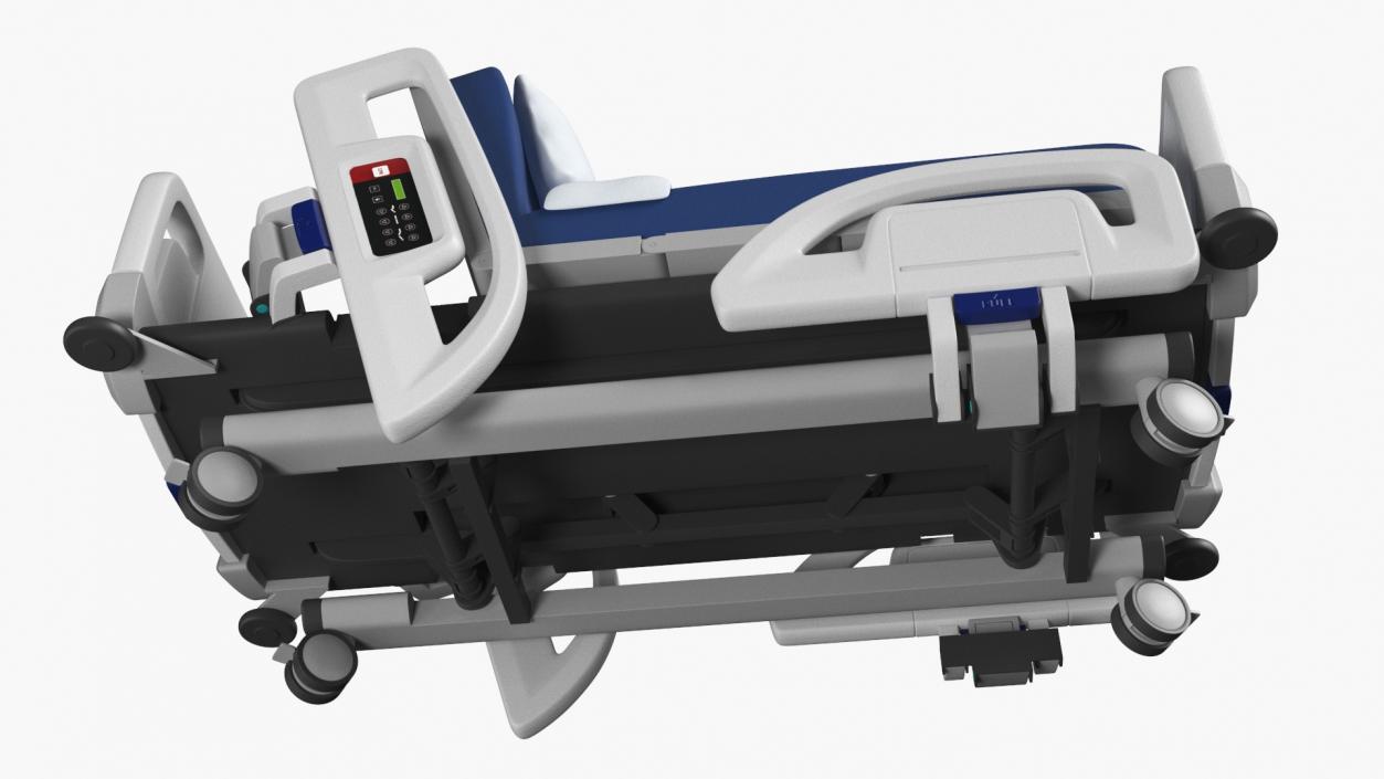 Smart Hospital Bed Sitting Position 2 3D