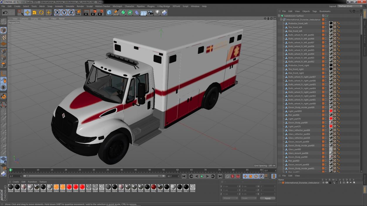 International Durastar Ambulance 4 3D model