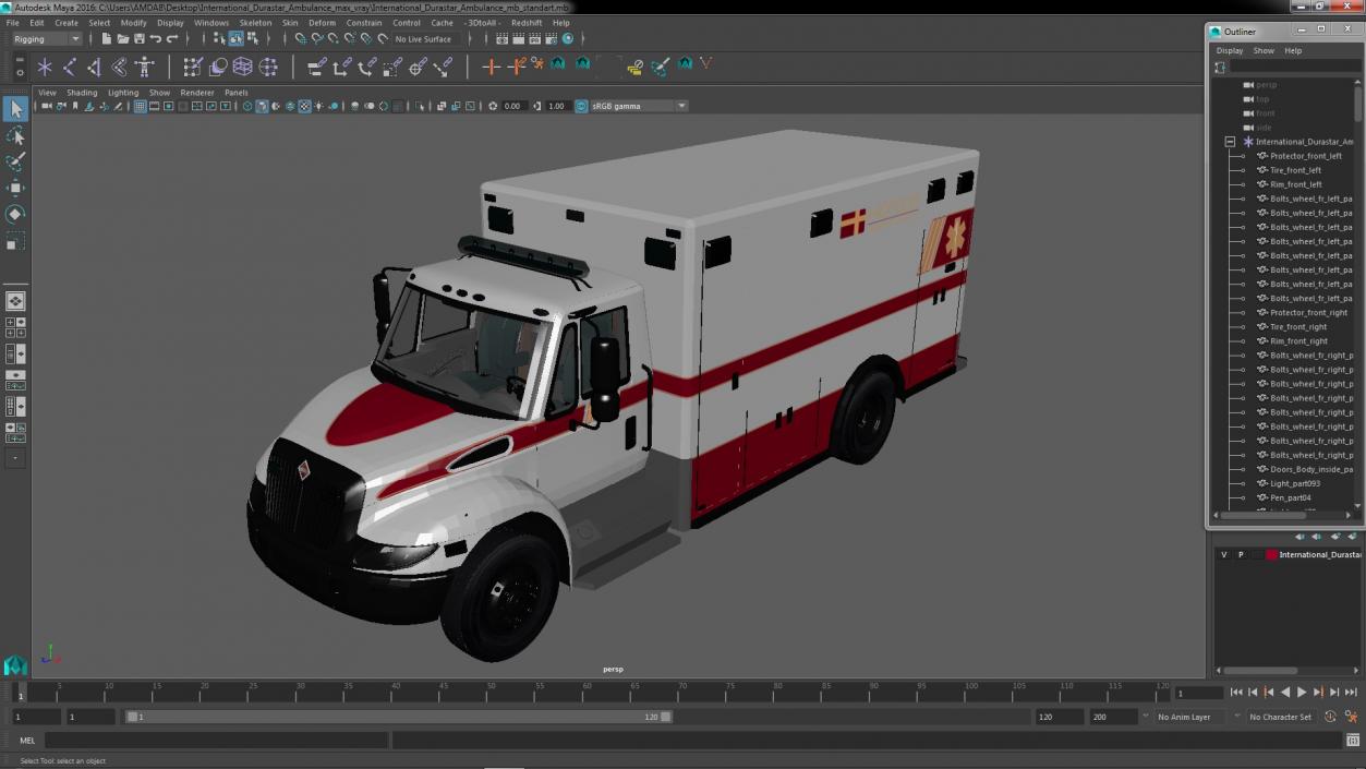 International Durastar Ambulance 4 3D model