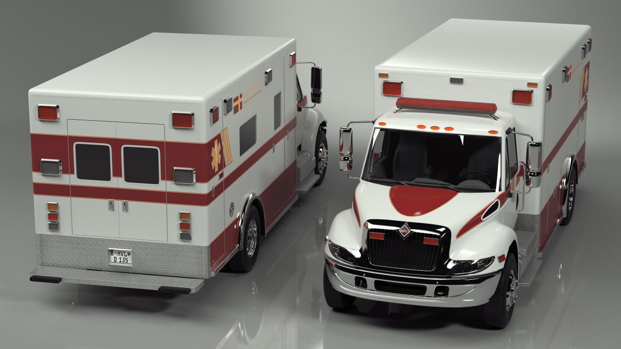 International Durastar Ambulance 4 3D model