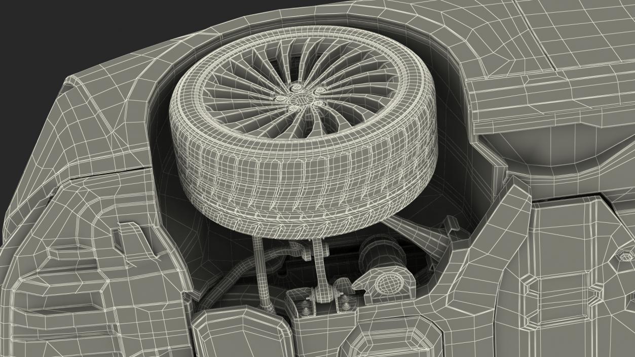 3D Hydrogen Fuel Cell Vehicle Fully Detailed