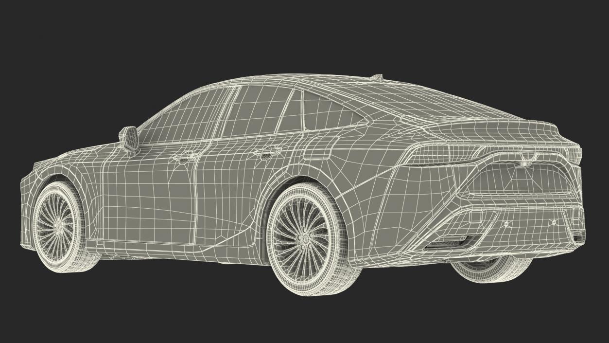 3D Hydrogen Fuel Cell Vehicle Fully Detailed