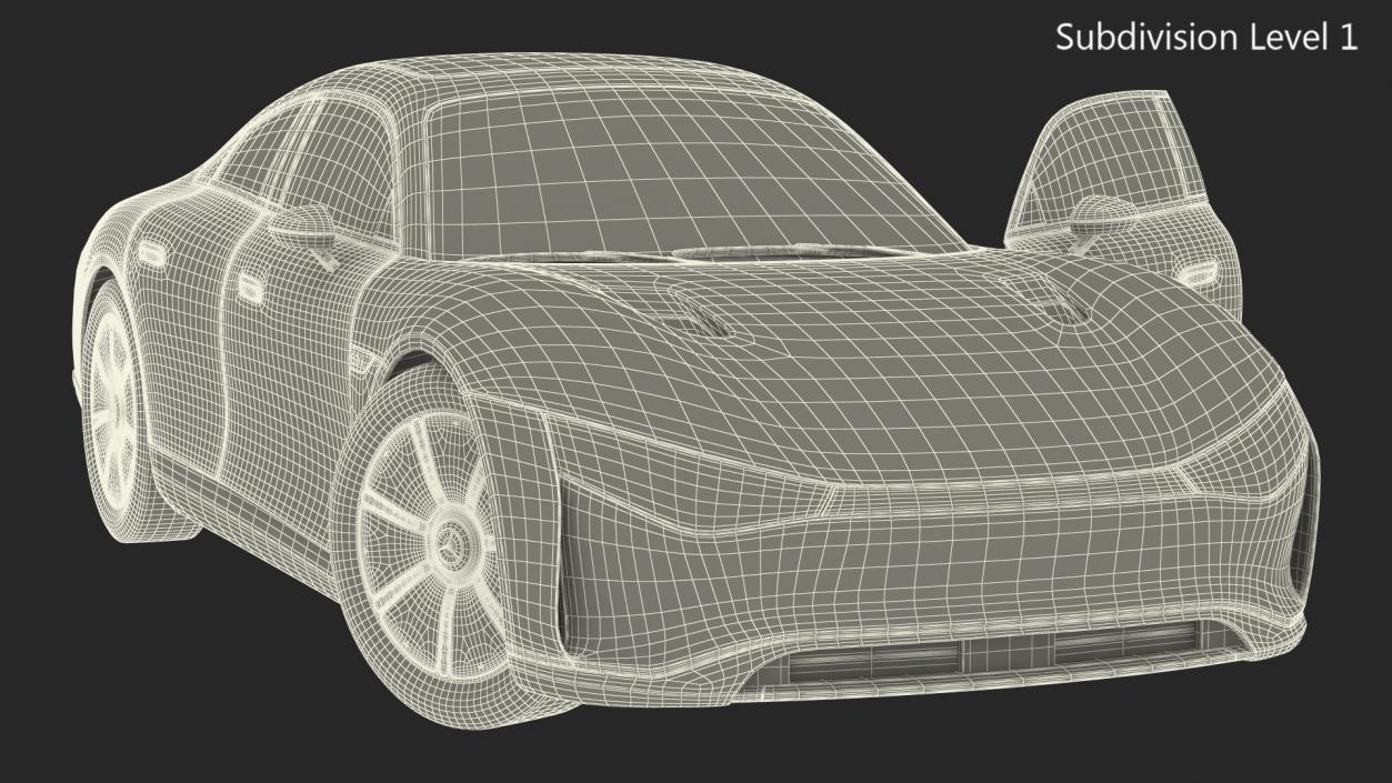 Mercedes Benz VISION EQXX Lights OFF Rigged for Maya 3D