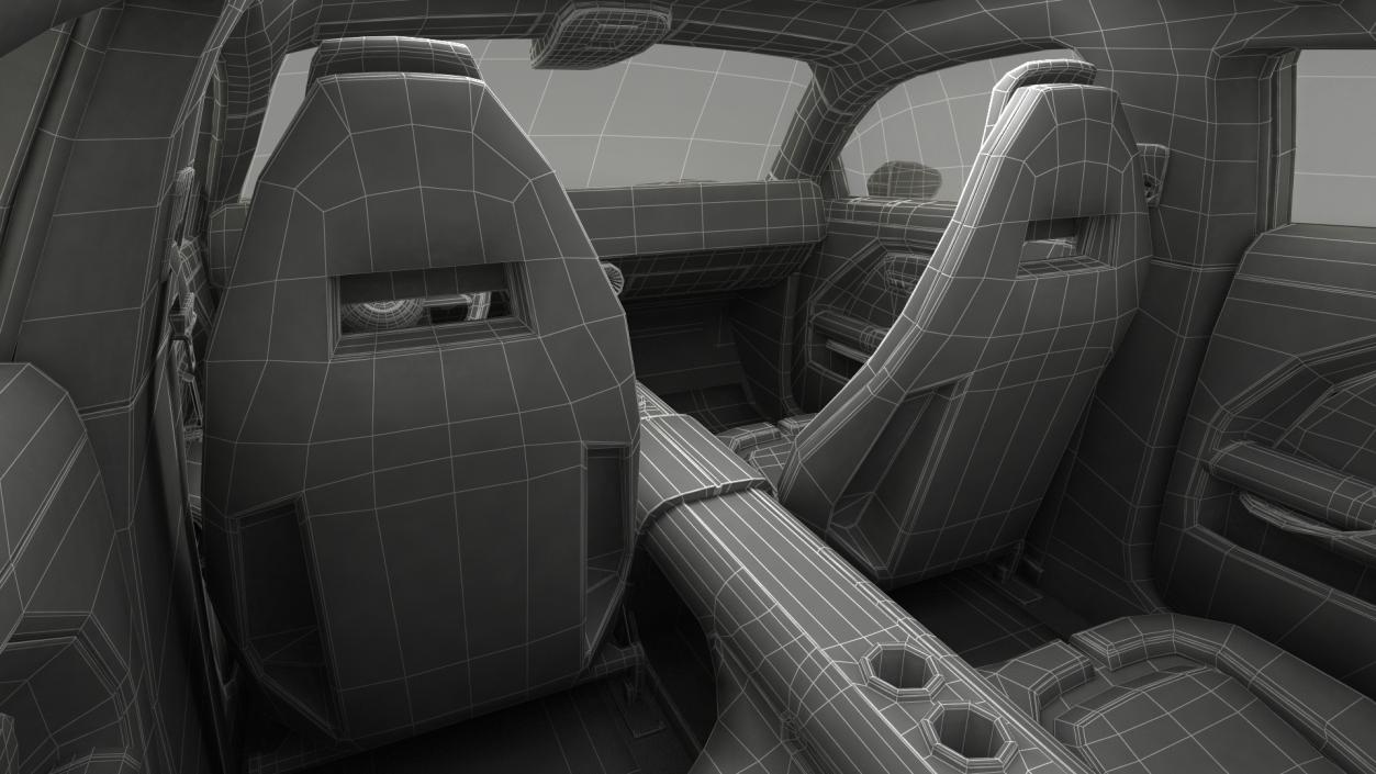 Mercedes Benz VISION EQXX Lights OFF Rigged for Maya 3D