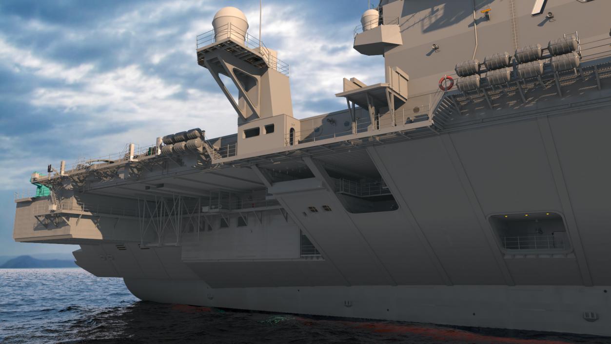 USS Gerald Ford Aircraft Carrier 3D