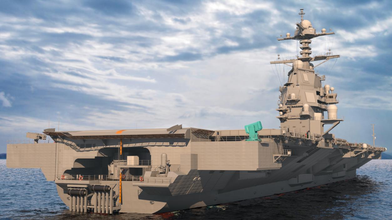 USS Gerald Ford Aircraft Carrier 3D