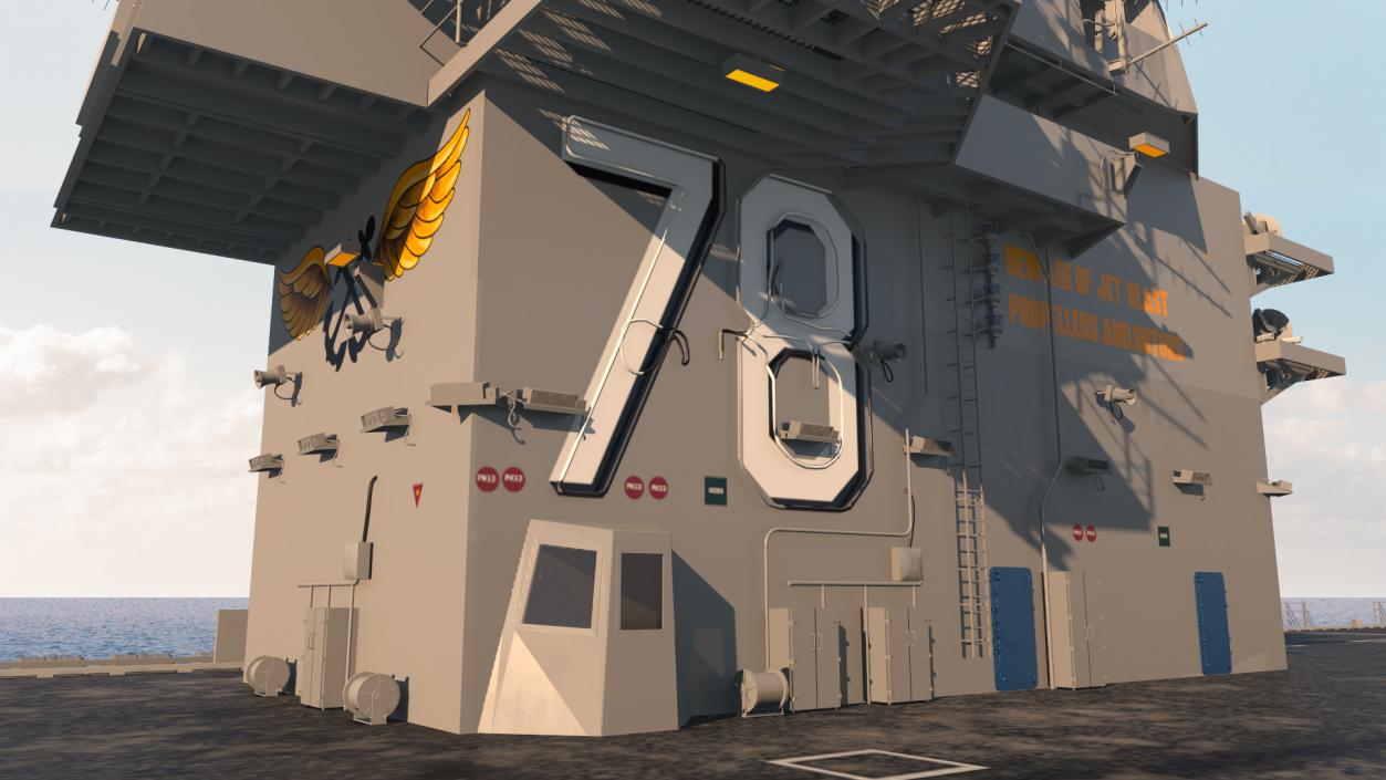 USS Gerald Ford Aircraft Carrier 3D