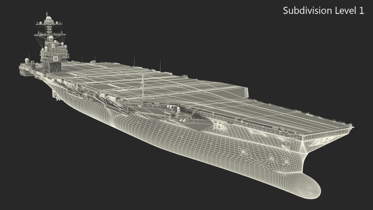 USS Gerald Ford Aircraft Carrier 3D