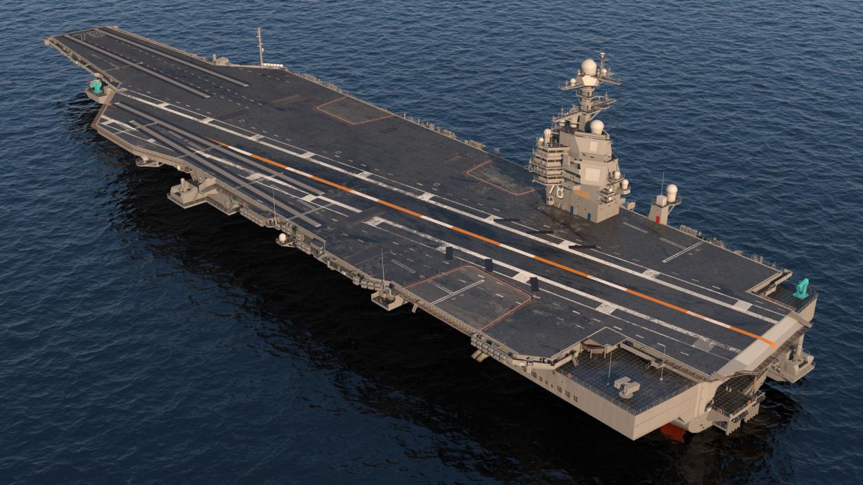 USS Gerald Ford Aircraft Carrier 3D