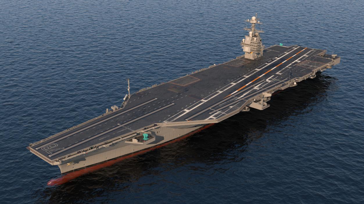 USS Gerald Ford Aircraft Carrier 3D