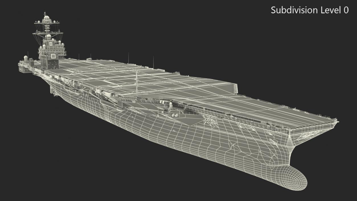 USS Gerald Ford Aircraft Carrier 3D