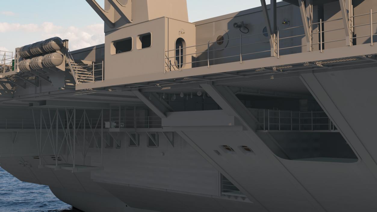 USS Gerald Ford Aircraft Carrier 3D