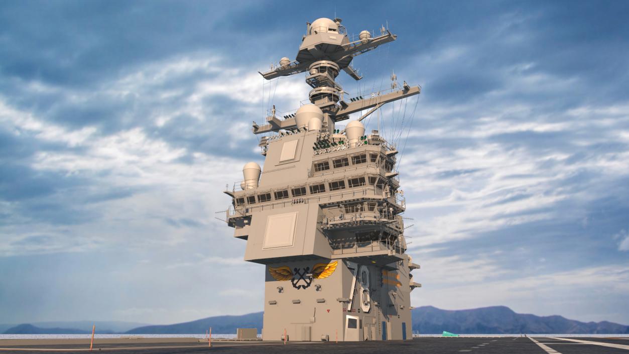 USS Gerald Ford Aircraft Carrier 3D