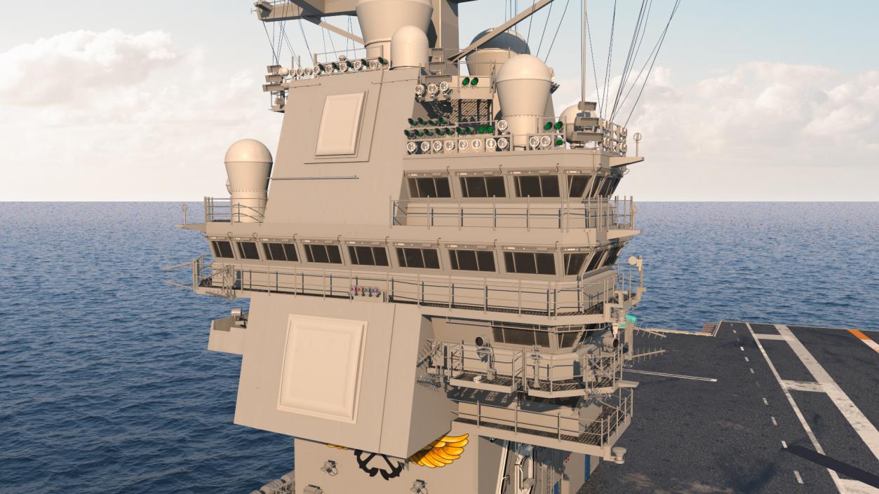 USS Gerald Ford Aircraft Carrier 3D