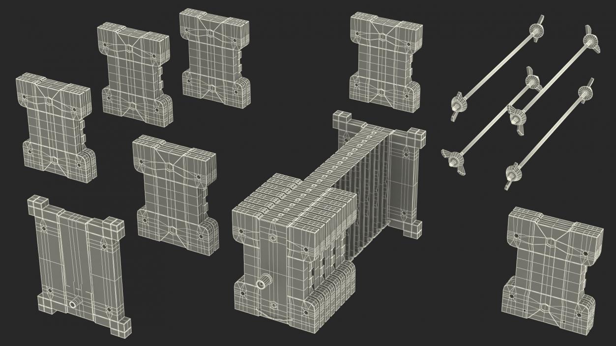 3D Fuel Cell Stack 10 model