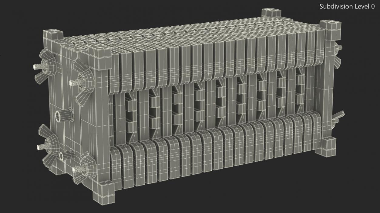 3D Fuel Cell Stack 10 model