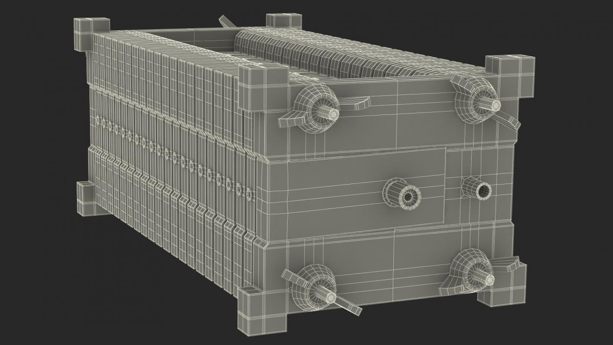 3D Fuel Cell Stack 10 model