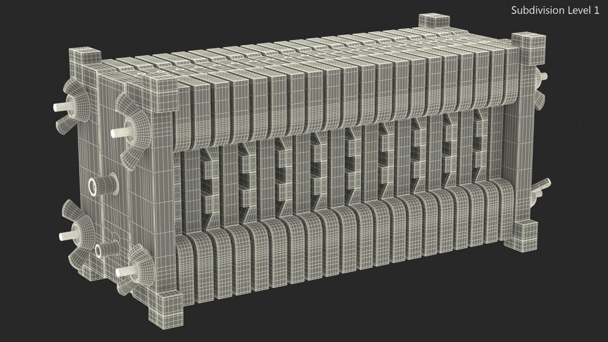 3D Fuel Cell Stack 10 model