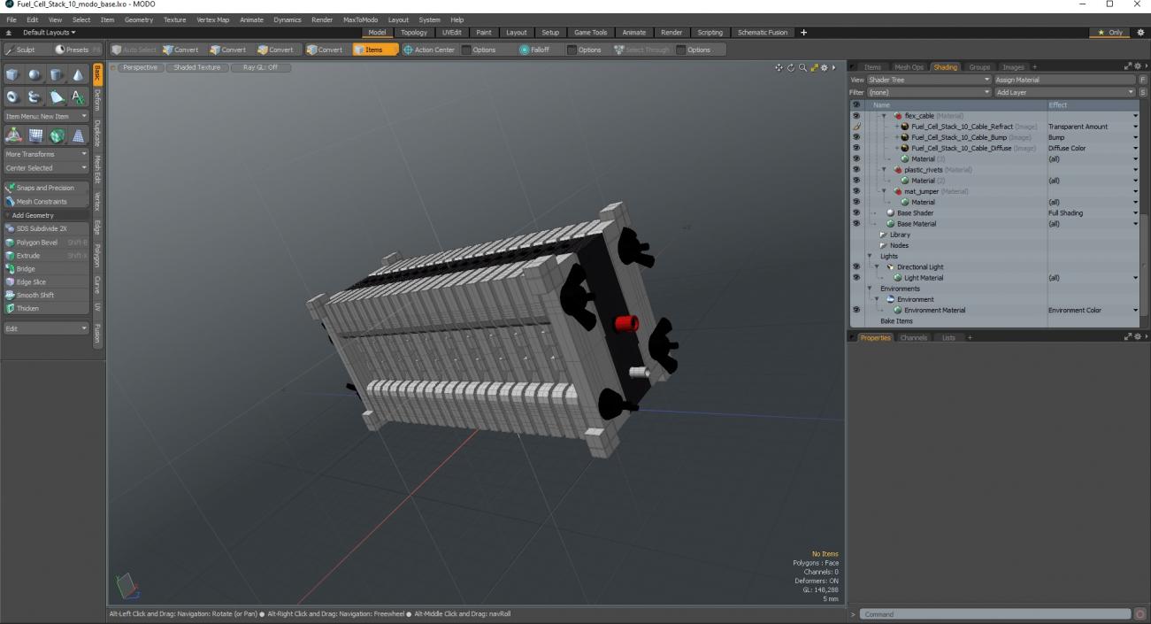 3D Fuel Cell Stack 10 model