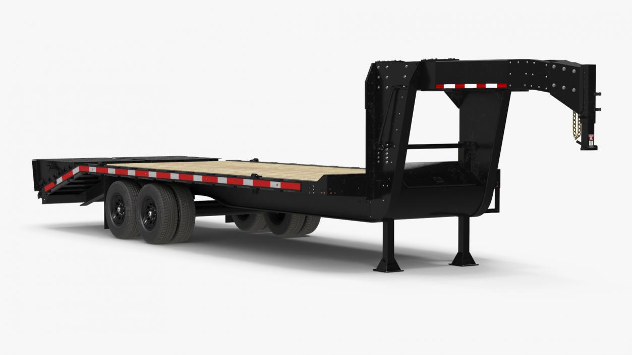 3D Gooseneck Hauler Pickup Trailer