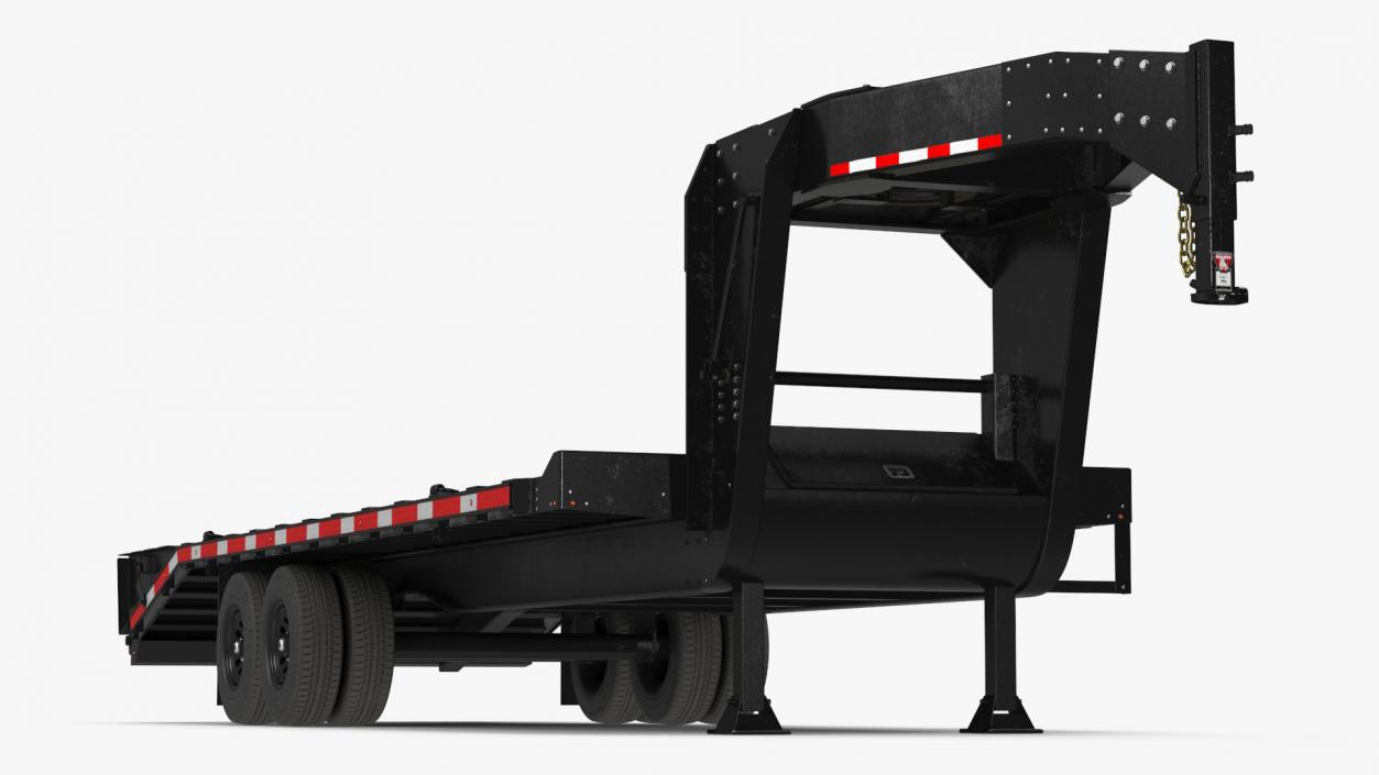 3D Gooseneck Hauler Pickup Trailer