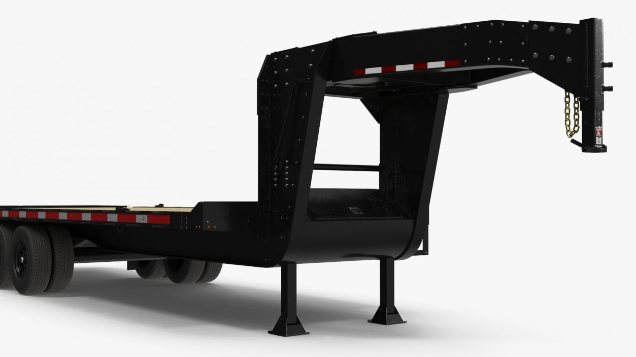 3D Gooseneck Hauler Pickup Trailer