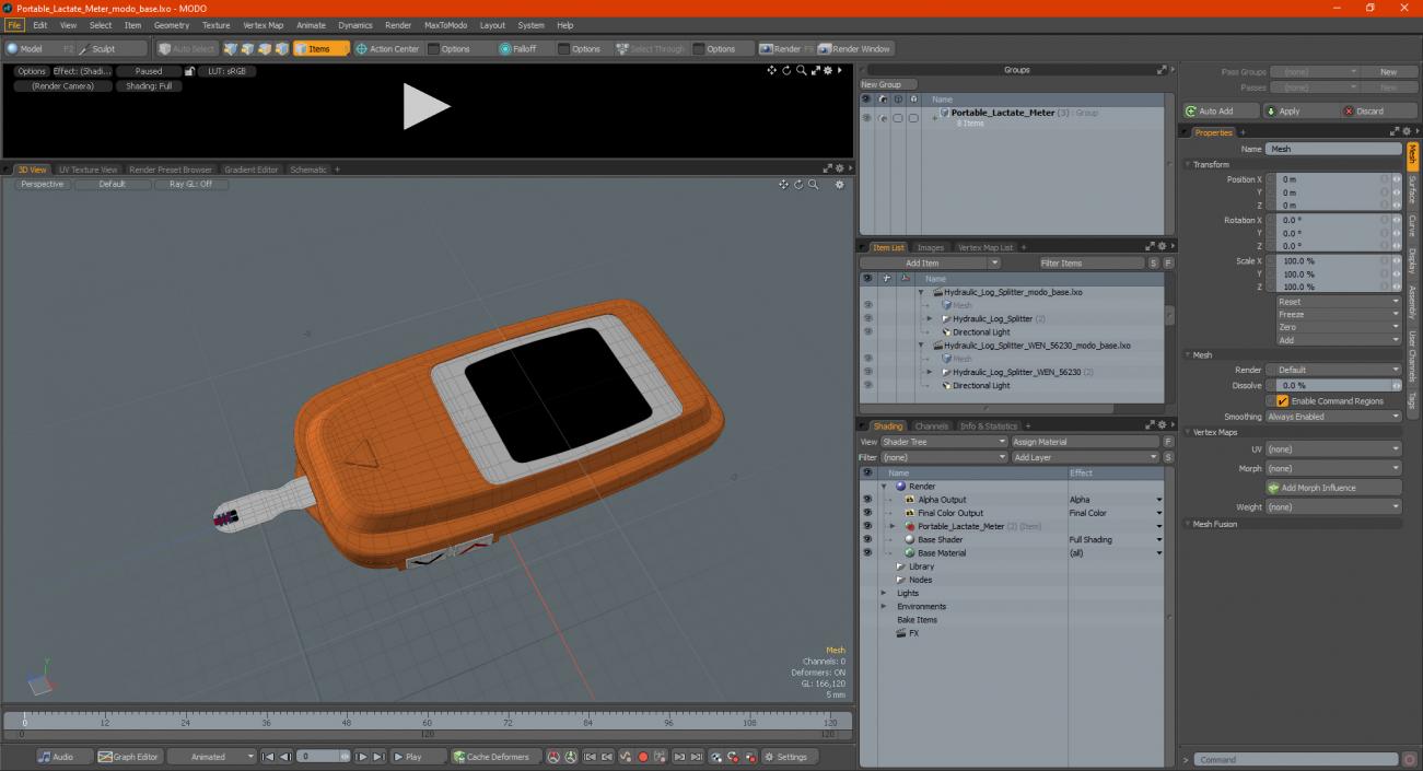 Portable Lactate Meter 3D