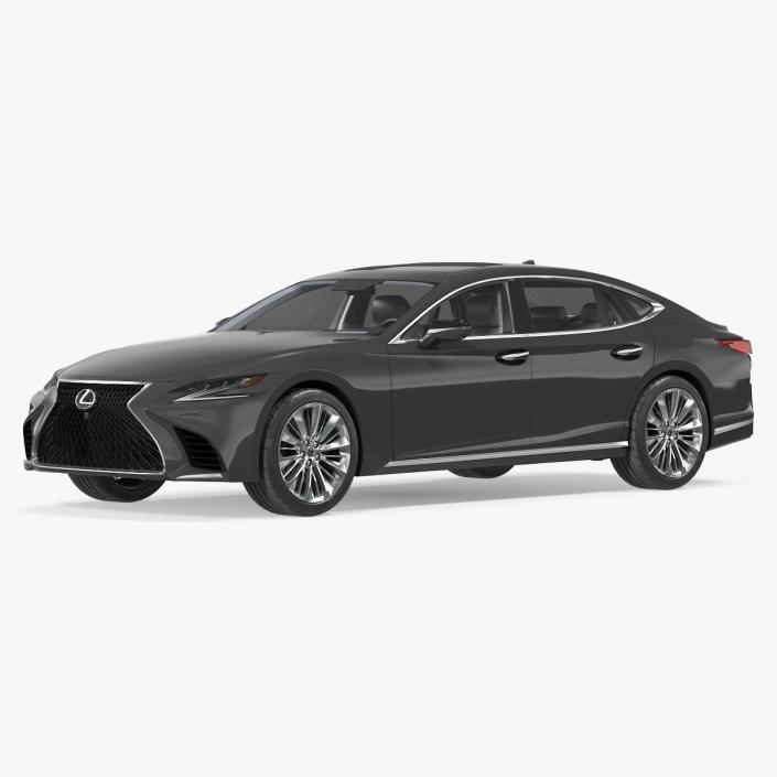 3D Lexus LS 500 2018 Simple Interior model