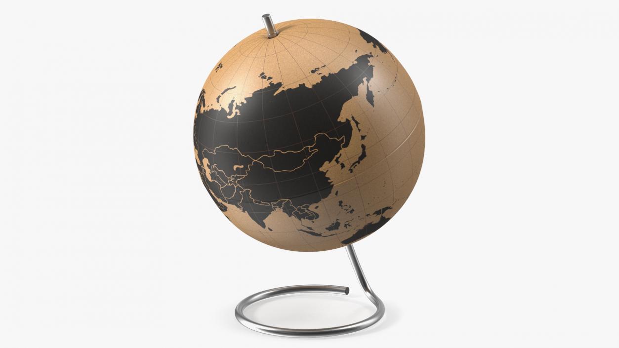 3D World Travel Cork Globe model